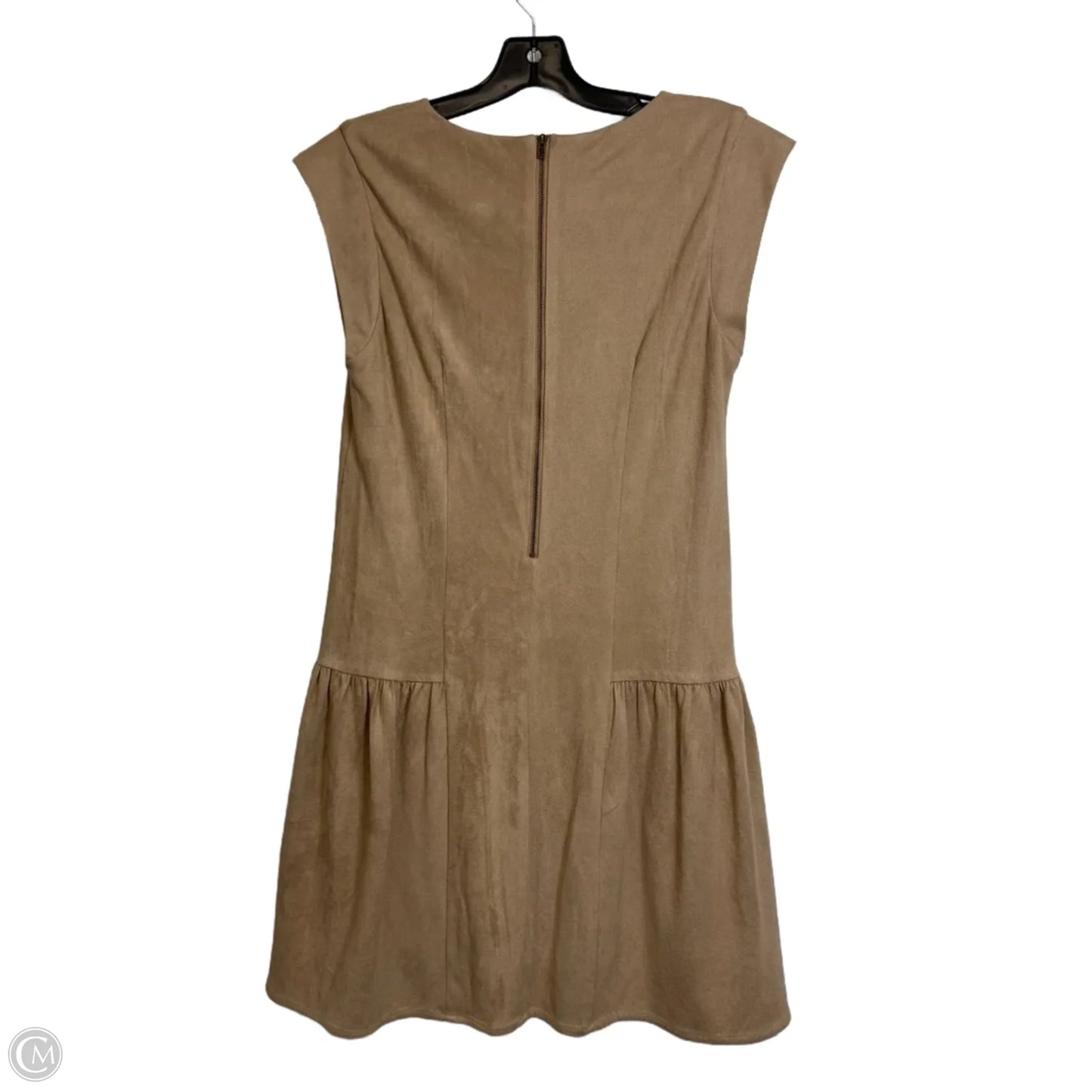 Dress Casual Midi By Greylin In Taupe, Size: S