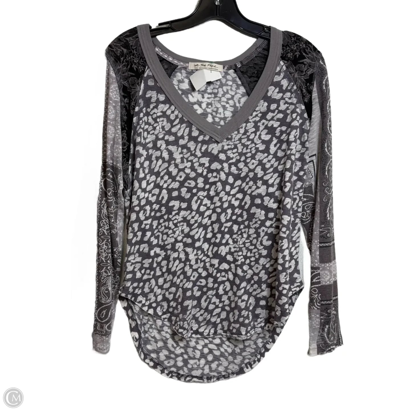 Top Long Sleeve By We The Free In Animal Print, Size: S