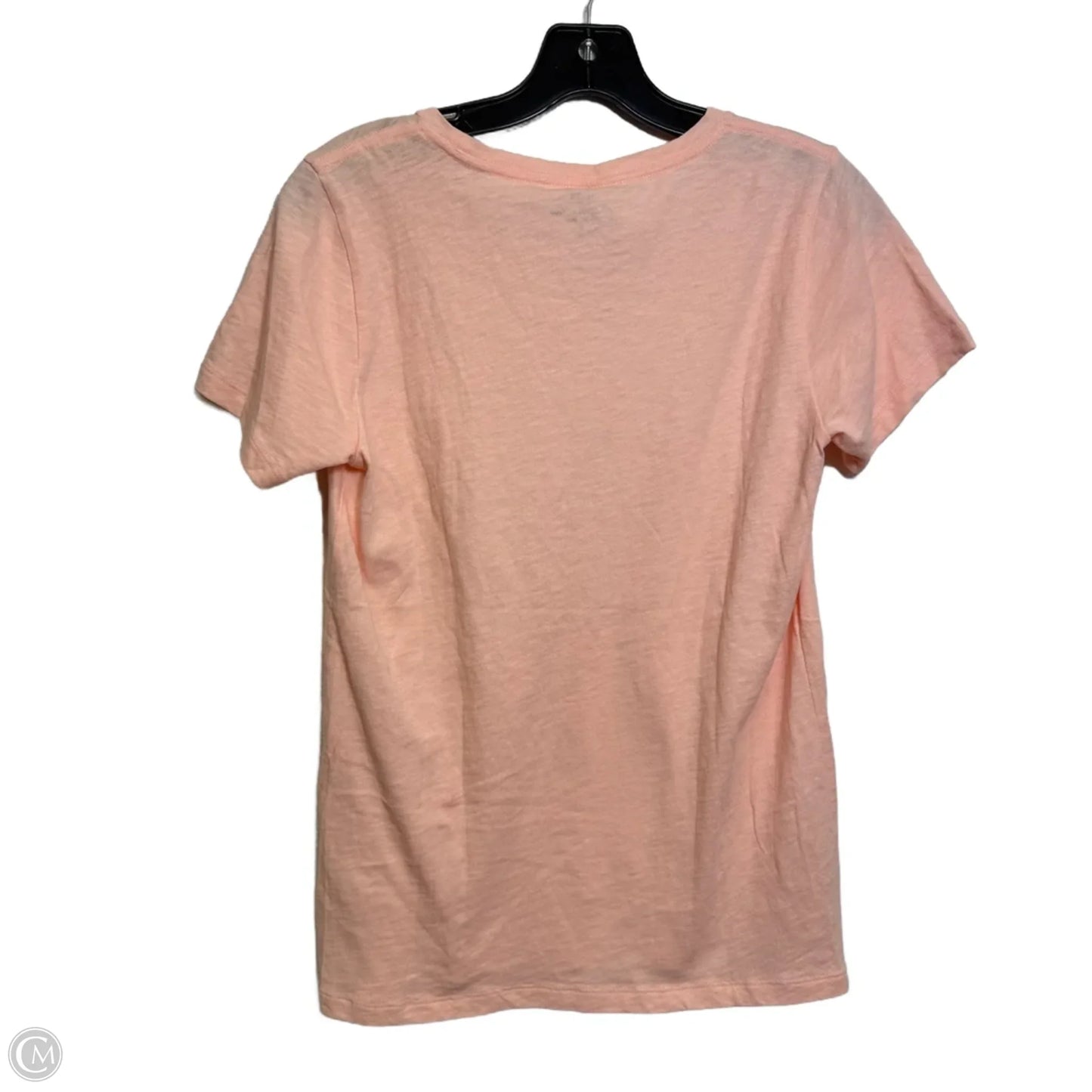 Top Short Sleeve Basic By J. Crew In Peach, Size: S