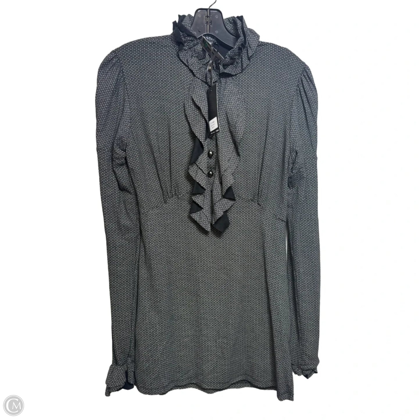 Top Long Sleeve By Vertigo In Black, Size: S