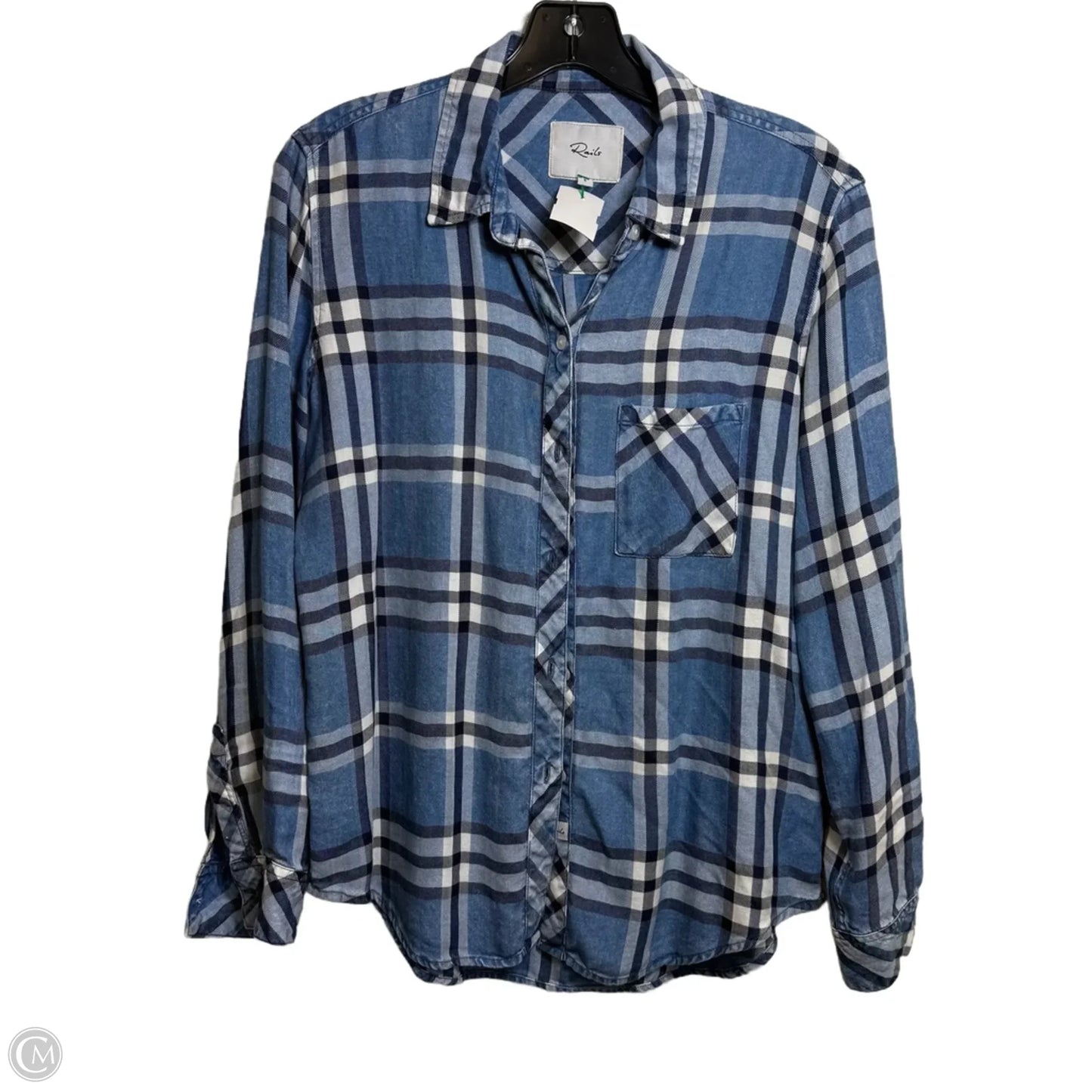 Top Long Sleeve By Rails In Blue, Size: S
