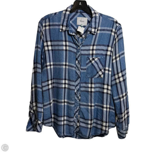 Top Long Sleeve By Rails In Blue, Size: S