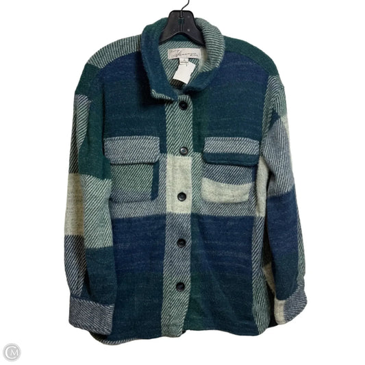 Jacket Shirt By Clothes Mentor In Plaid Pattern, Size: S
