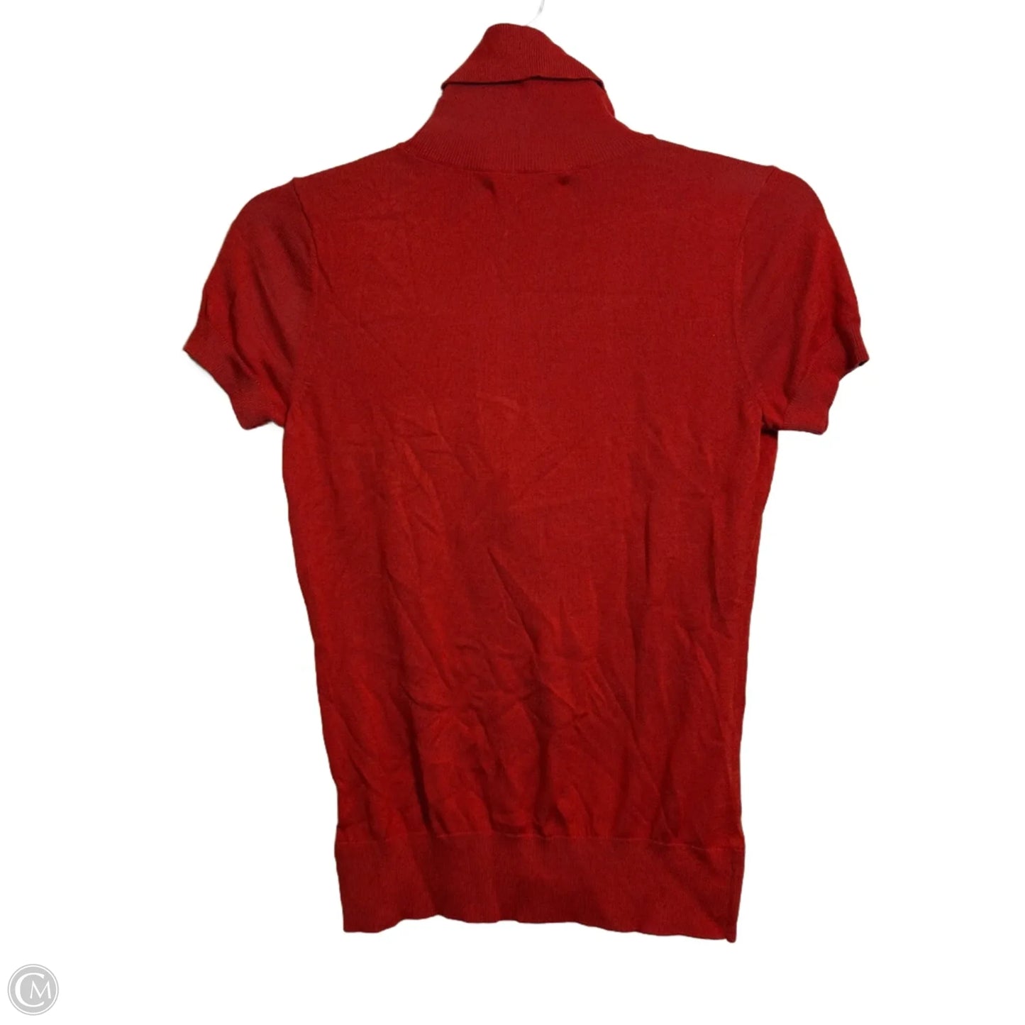 Top Short Sleeve By Banana Republic In Red, Size: Xs