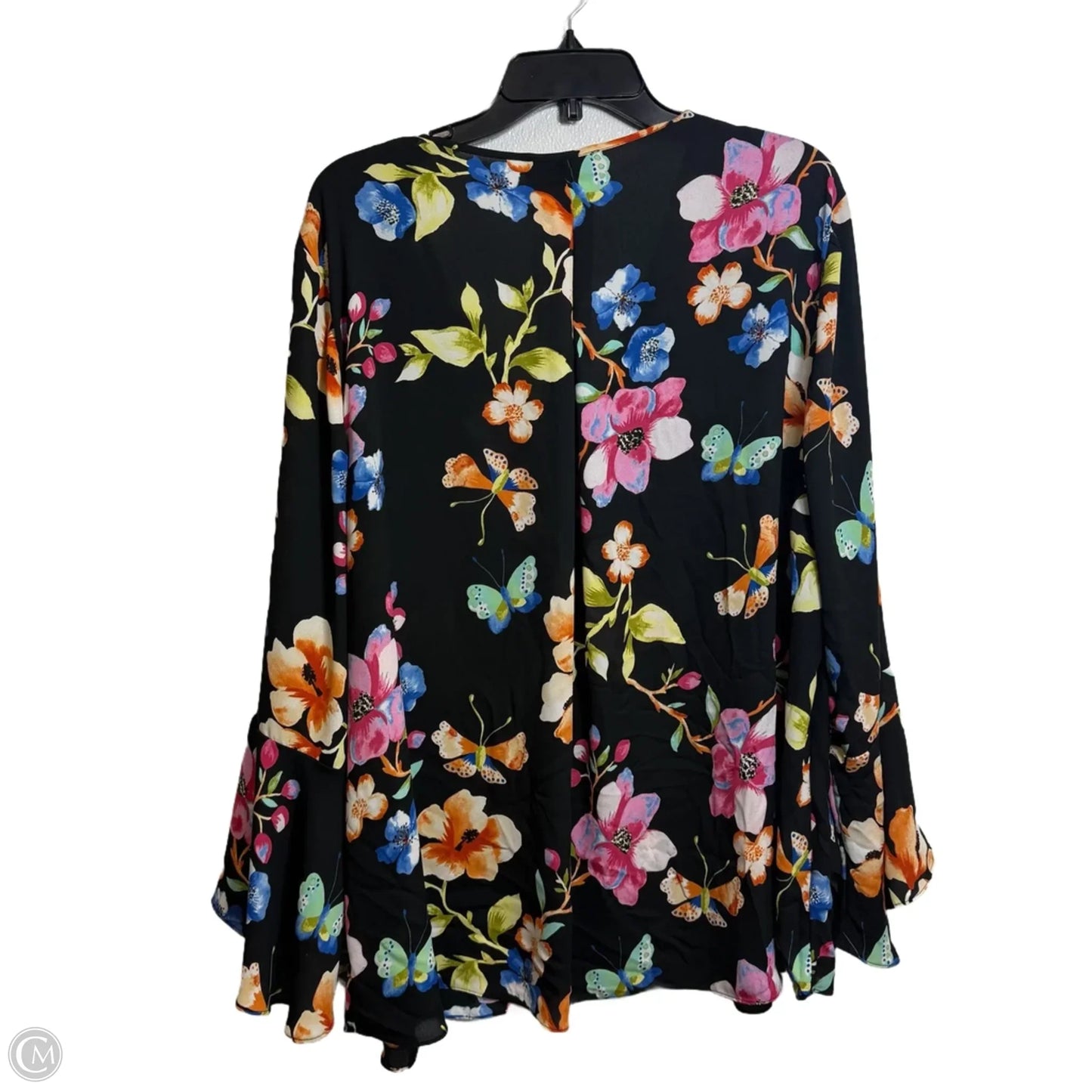 Blouse Long Sleeve By Inc In Floral Print, Size: 3x