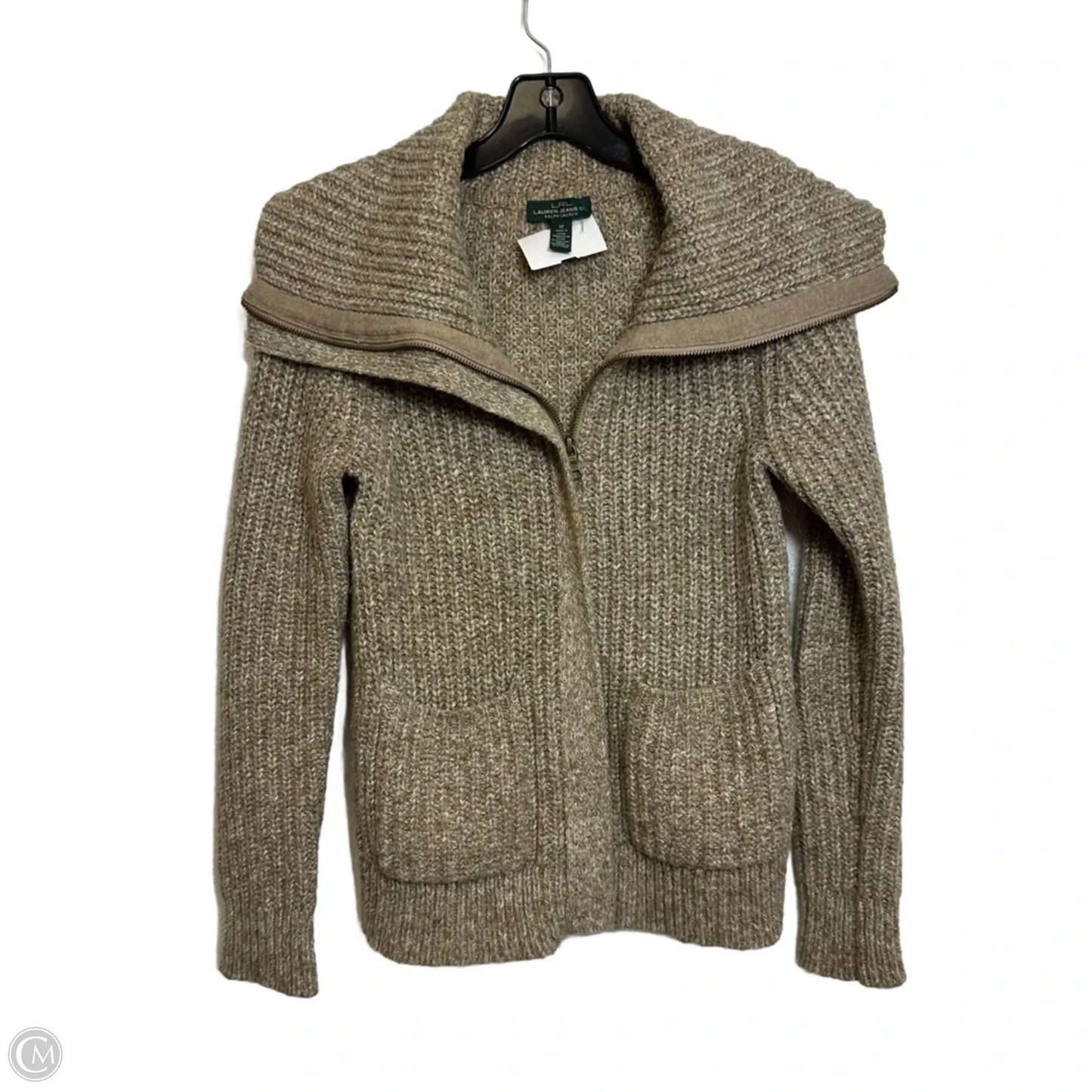Cardigan By Lauren Jeans Co In Tan, Size: M