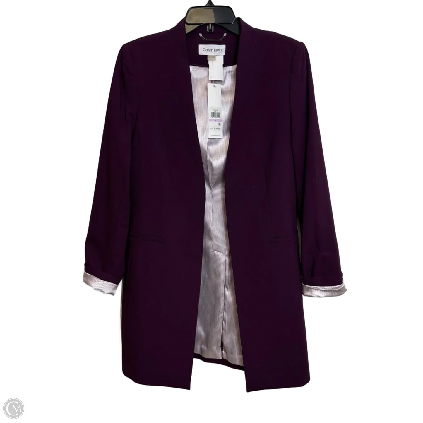 Blazer By Calvin Klein In Purple, Size: 6