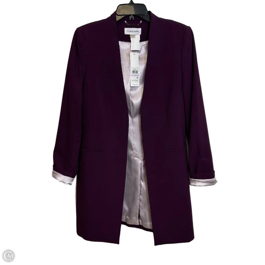 Blazer By Calvin Klein In Purple, Size: 6