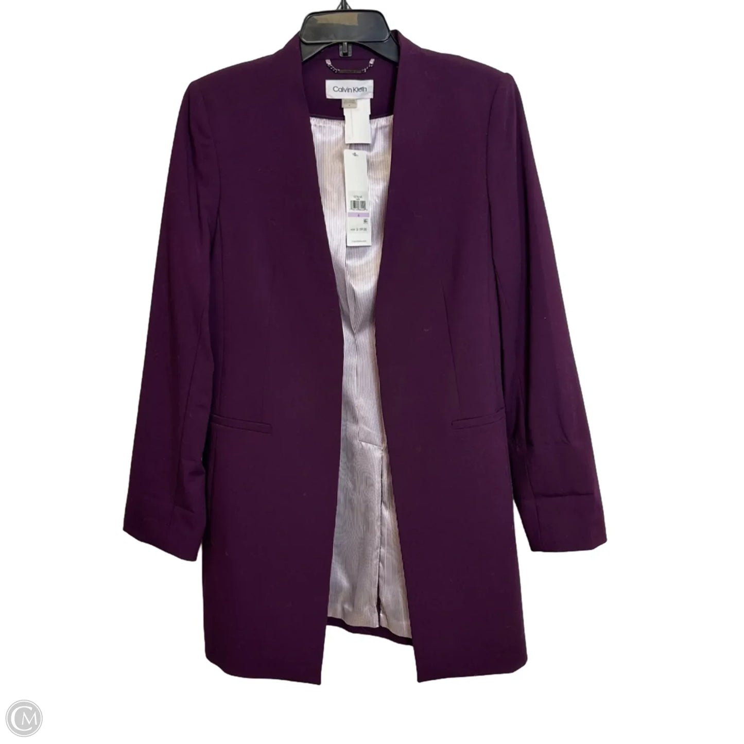 Blazer By Calvin Klein In Purple, Size: 6