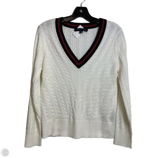 Sweater By Tommy Hilfiger In White, Size: S
