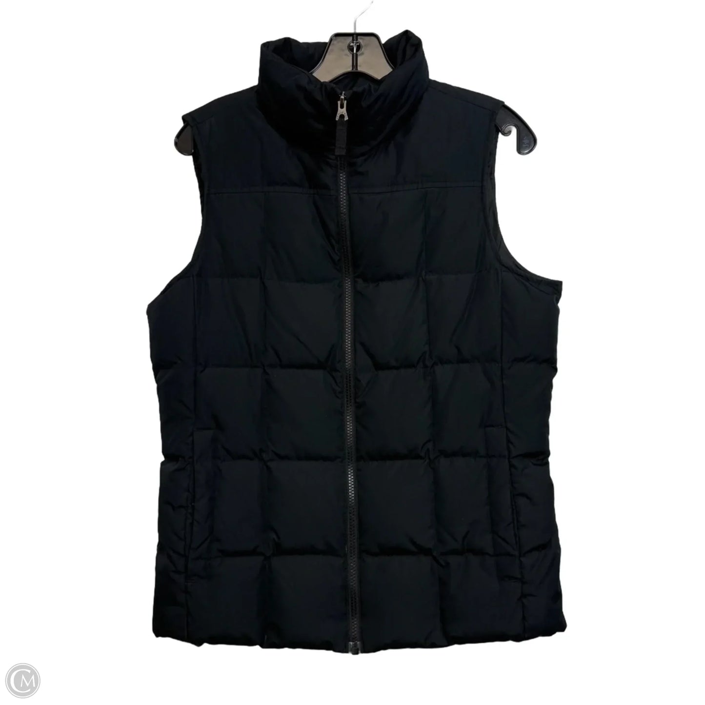 Vest Puffer & Quilted By Lands End In Black, Size: S