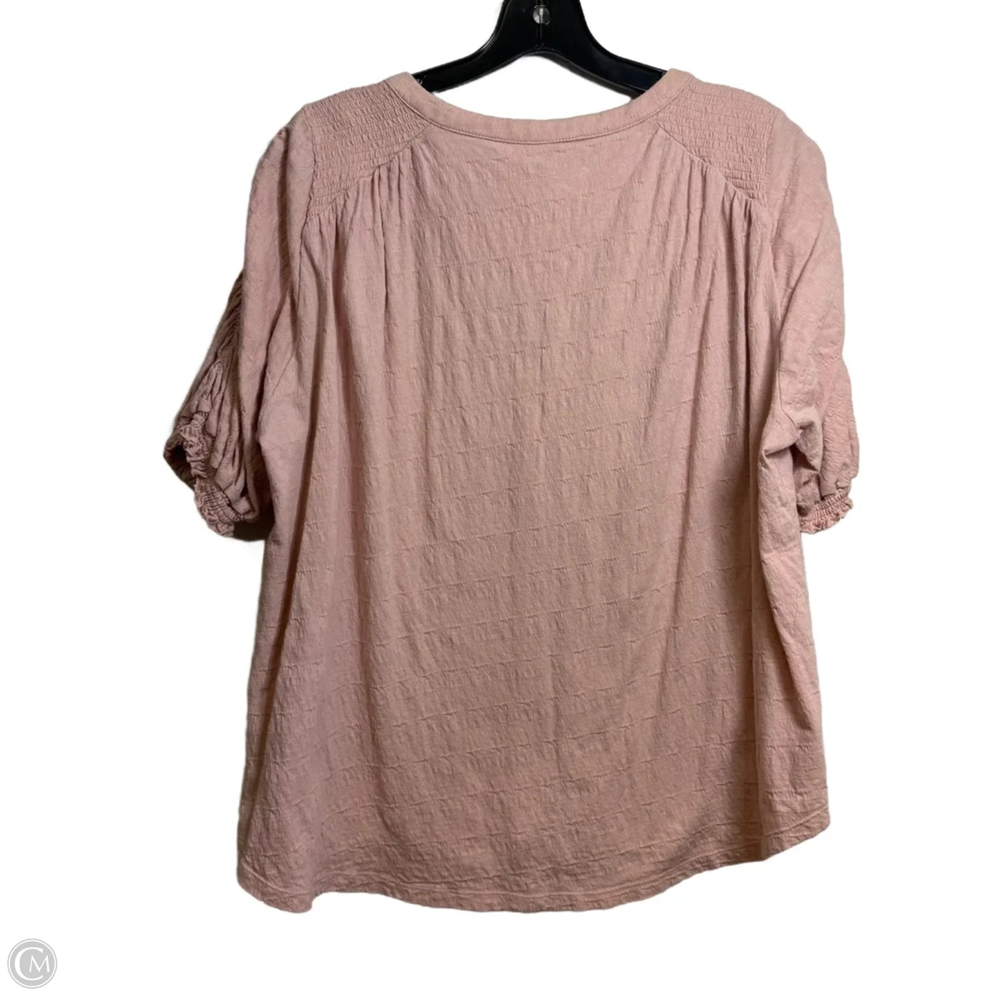 Top Short Sleeve By Free People In Pink, Size: M