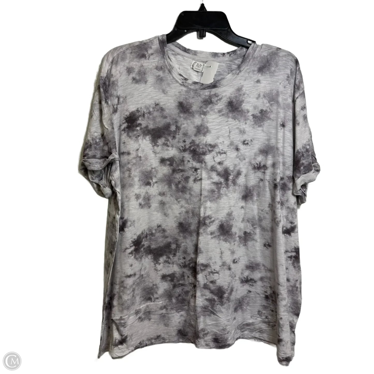Top Short Sleeve By Clothes Mentor In Tie Dye Print, Size: Xxl