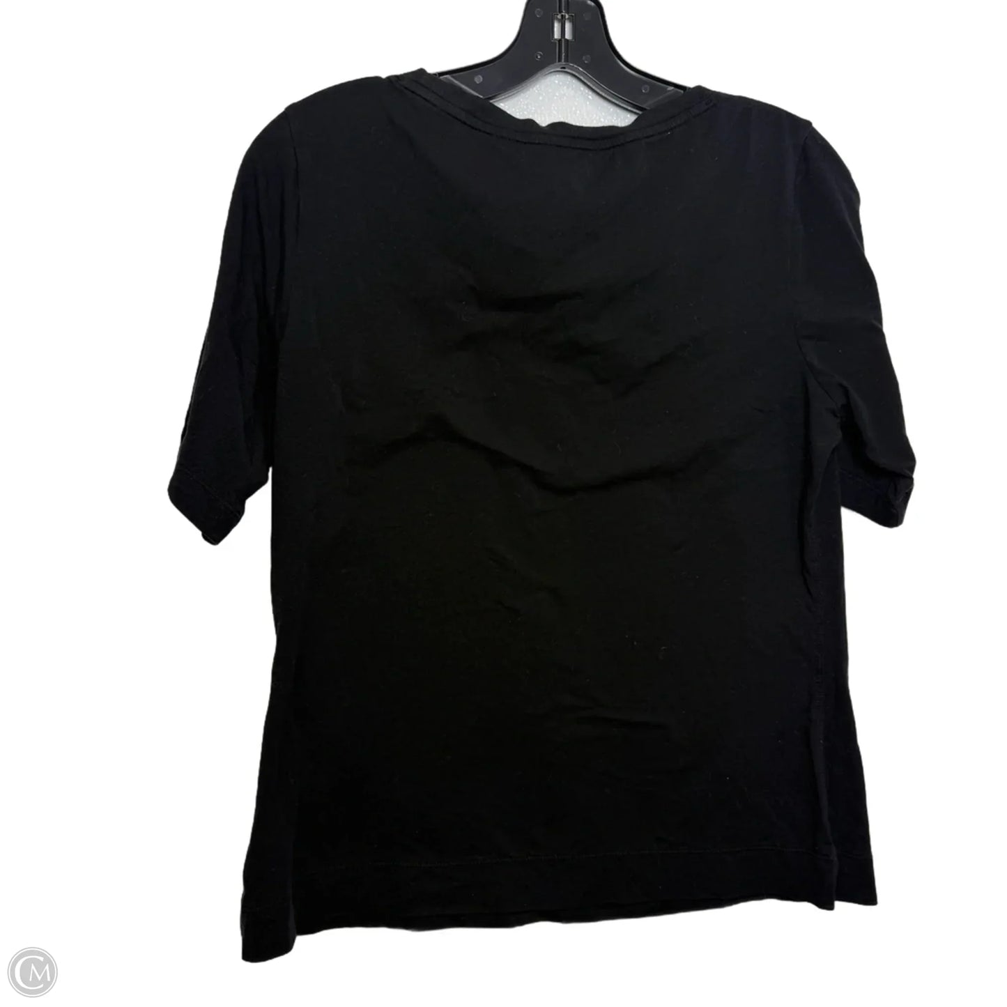 Athletic Top Short Sleeve By Athleta In Black, Size: M