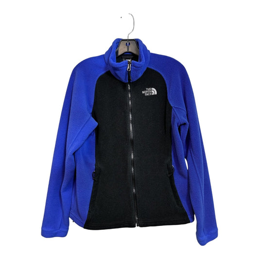 Athletic Jacket By The North Face In Black & Blue, Size: M