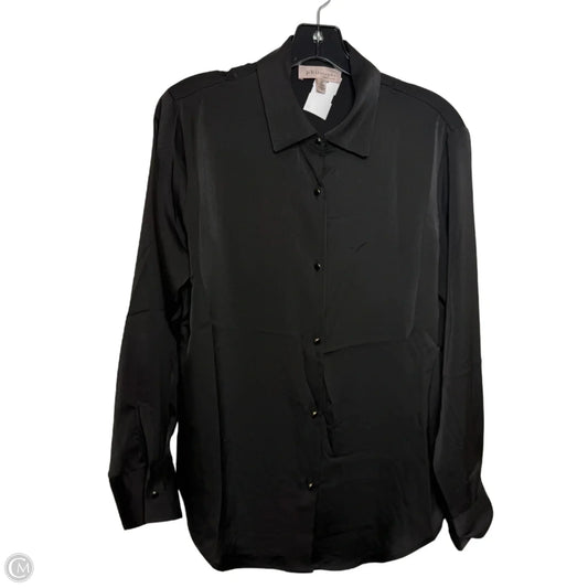 Top Long Sleeve By Philosophy In Black, Size: S