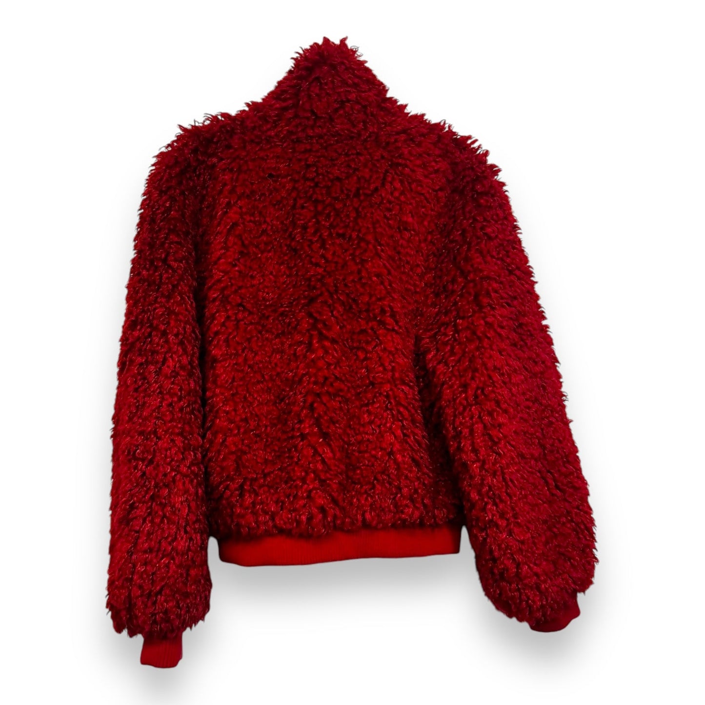 Coat Faux Fur & Sherpa By American Eagle In Red, Size: Xs