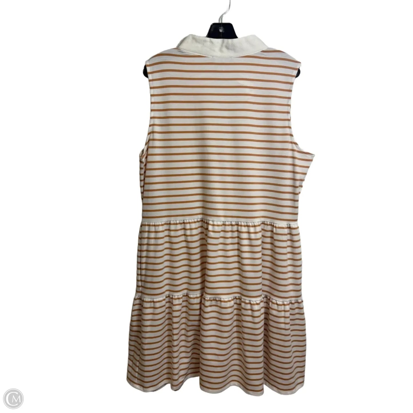 Dress Casual Midi By Nautica In Striped Pattern, Size: Xl