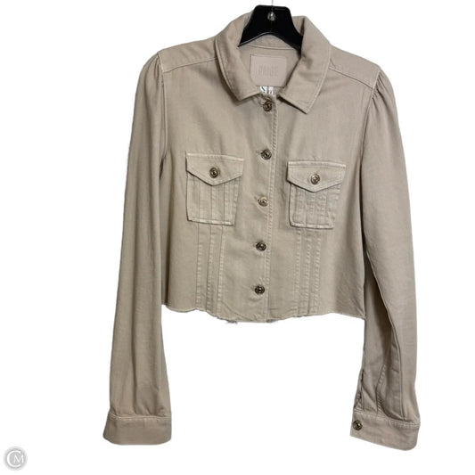 Jacket Denim By Paige In Tan, Size: Xs