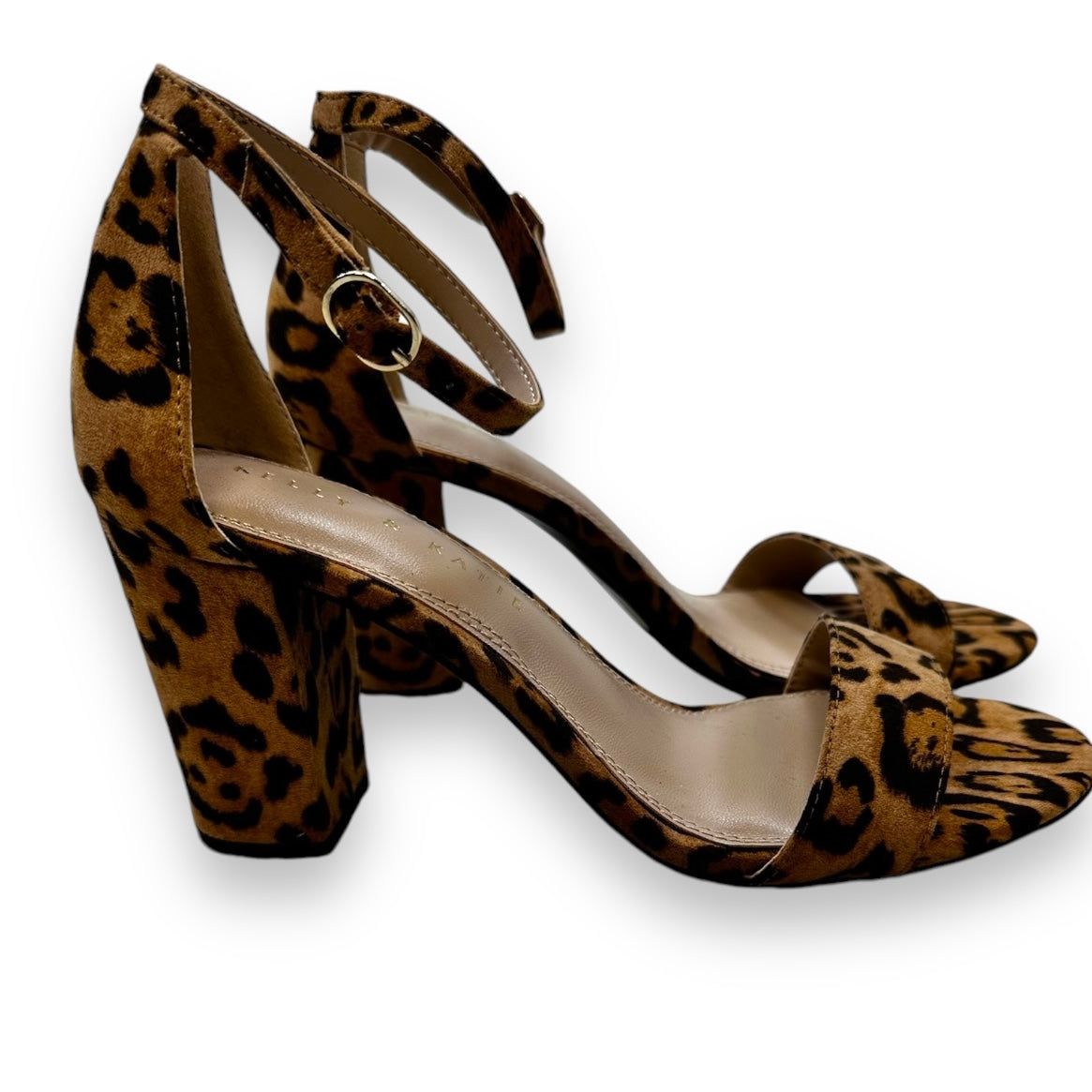 Shoes Heels Block By Kelly And Katie In Animal Print, Size: 7