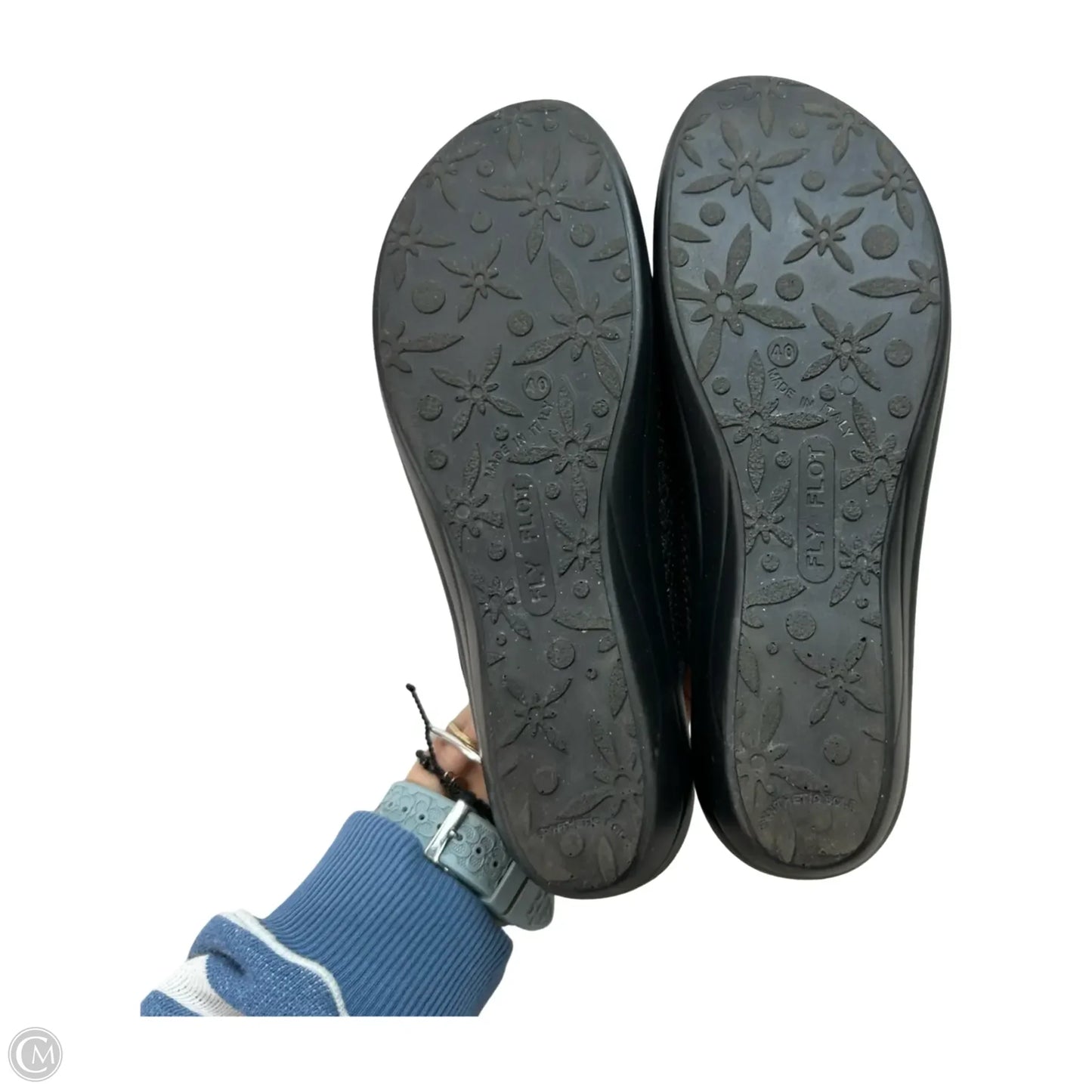 Sandals Flip Flops By Clothes Mentor In Black, Size: 9