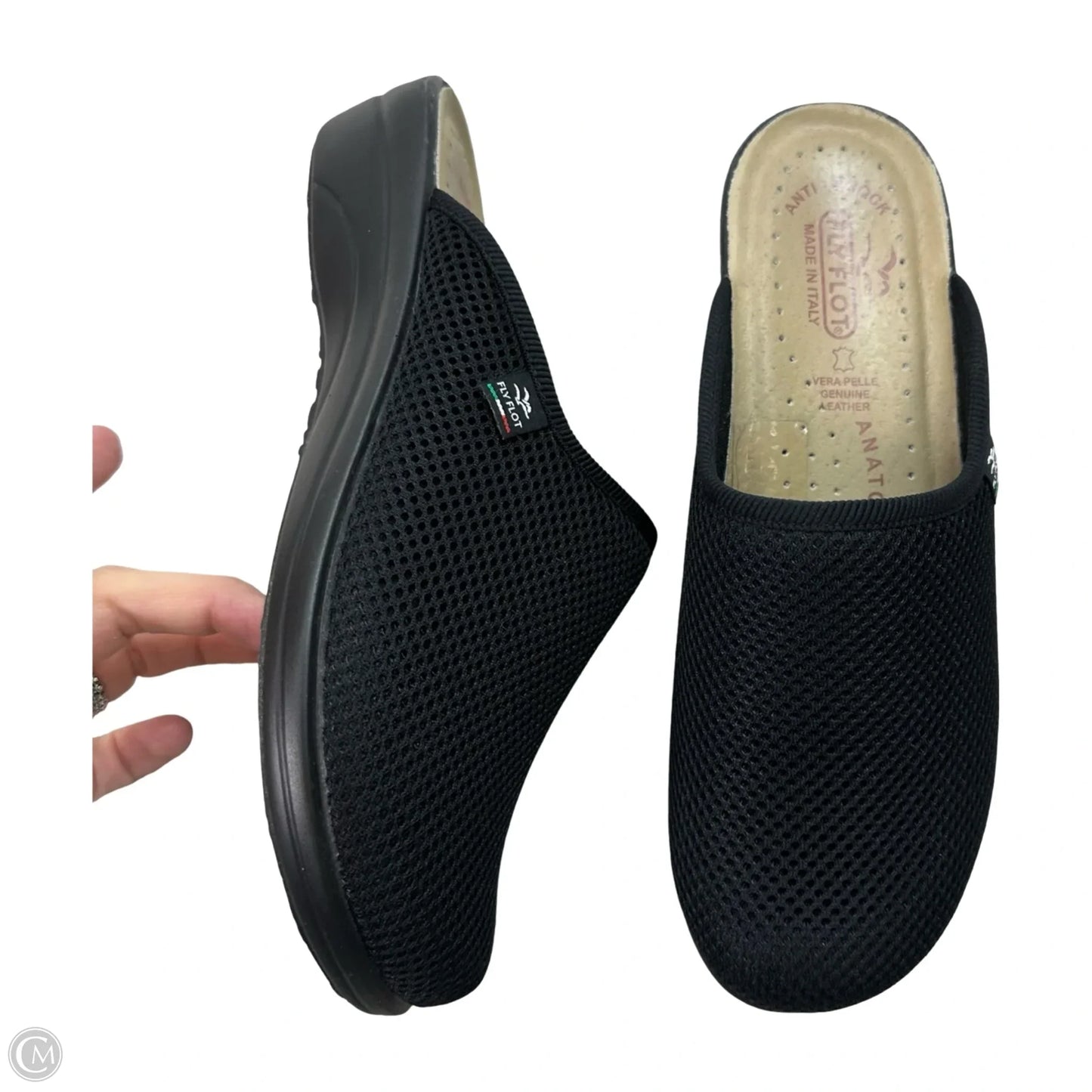 Sandals Flip Flops By Clothes Mentor In Black, Size: 9