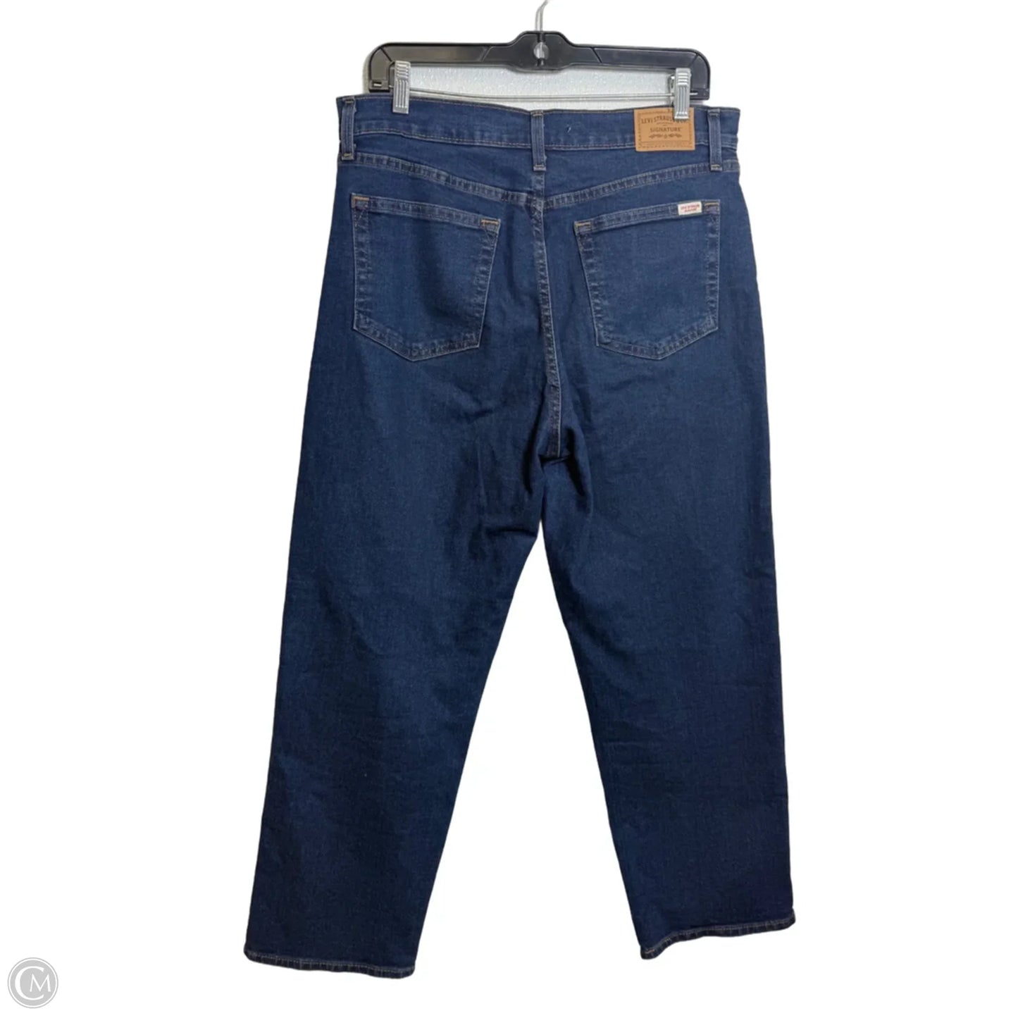 Jeans Straight By Levis In Blue Denim, Size: 10