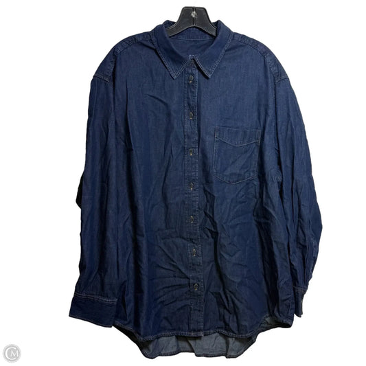 Top Long Sleeve By Gap In Blue, Size: L