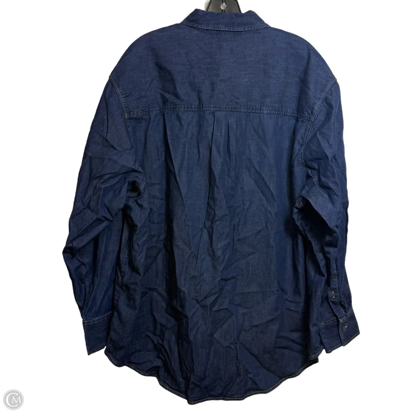 Top Long Sleeve By Gap In Blue, Size: L