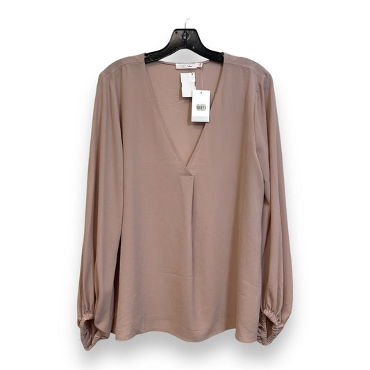 Top Long Sleeve By Lush In Grey, Size: L