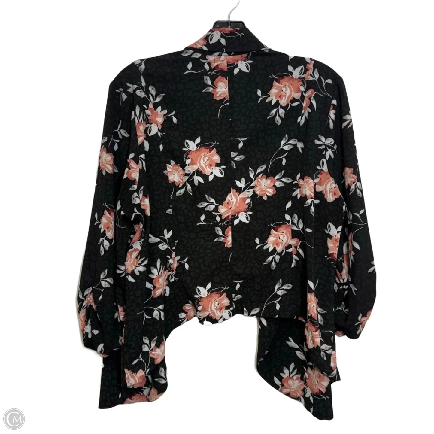 Cardigan By Torrid In Floral Print, Size: 1x