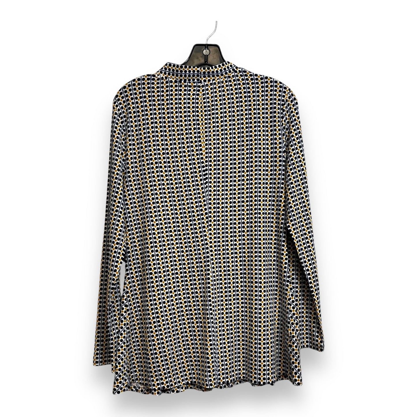 Top Long Sleeve By Ann Taylor In Polkadot Pattern, Size: M