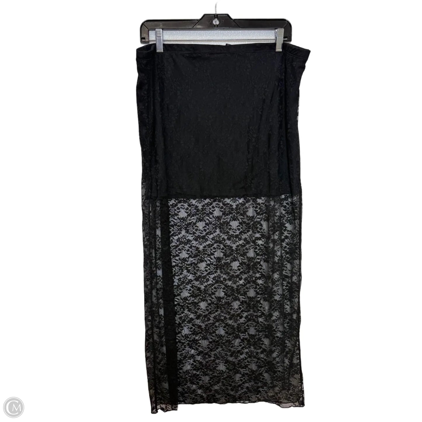 Skirt Maxi By Divided In Black, Size: Xl