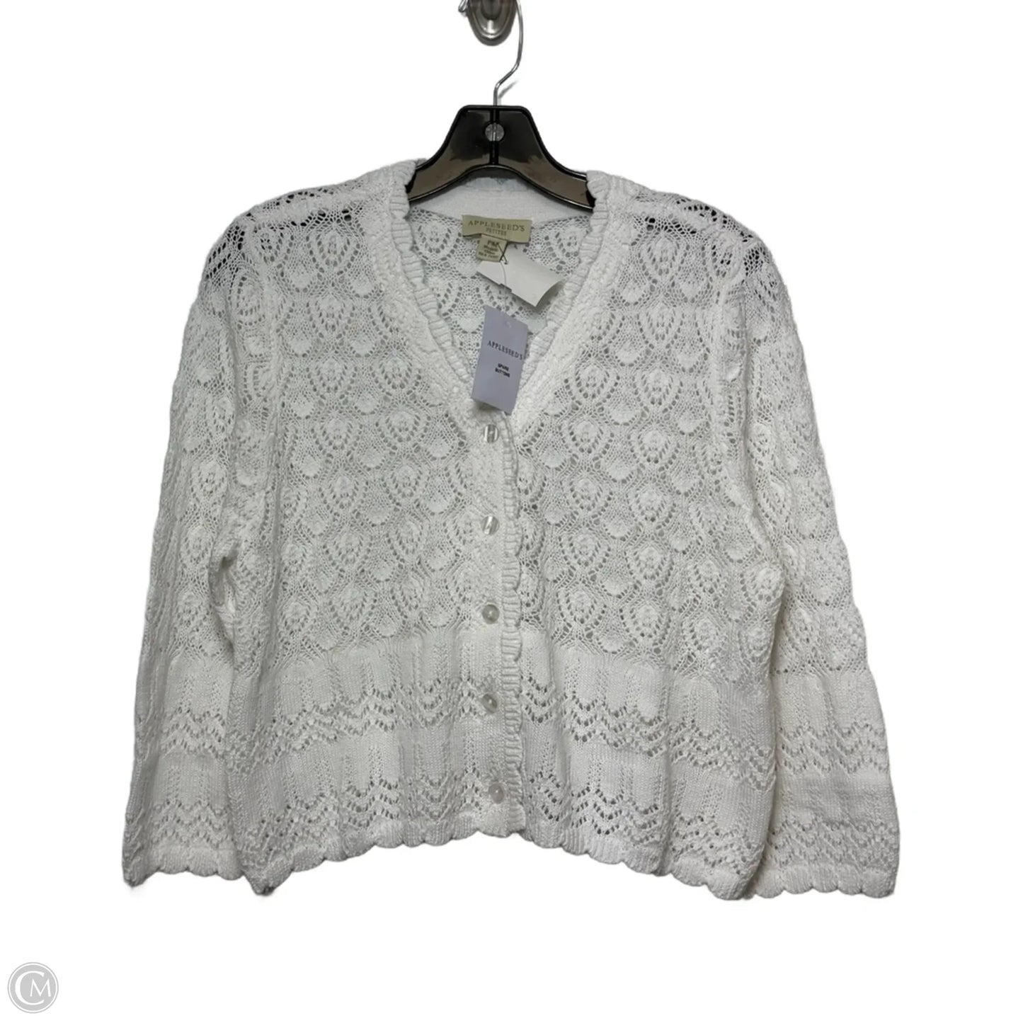 Cardigan By Appleseeds In White, Size: Mp