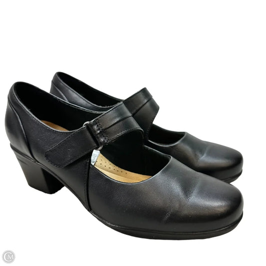 Shoes Heels Block By Clarks In Black, Size: 8 wide