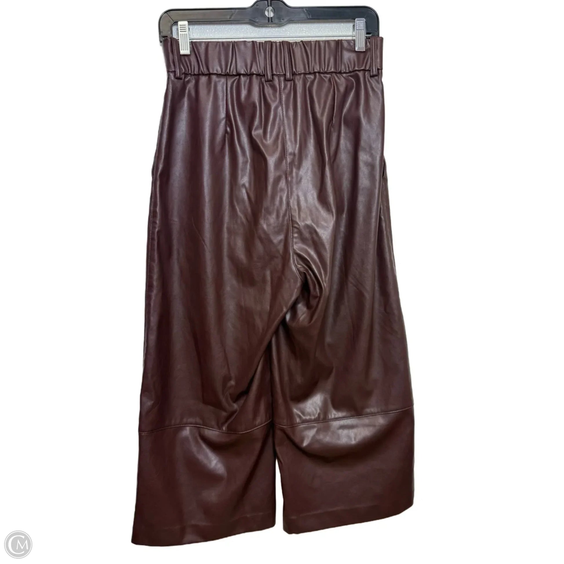 Pants Cropped By H&m In Maroon, Size: 8p