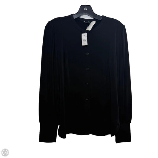 Top Long Sleeve By Ann Taylor In Black, Size: S