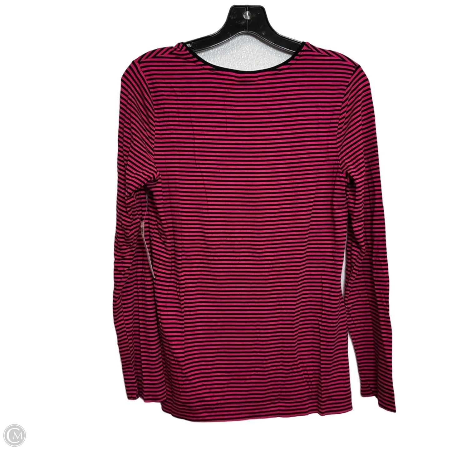 Top Long Sleeve By Chicos In Striped Pattern, Size: S