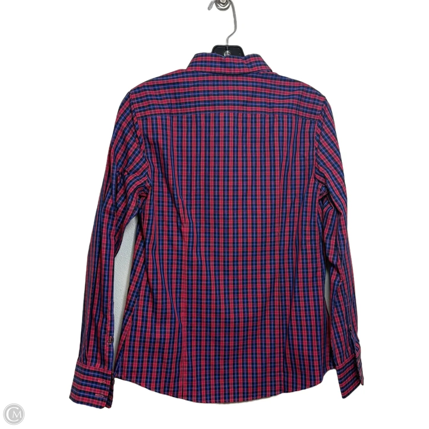 Top Long Sleeve By Lands End In Plaid Pattern, Size: Xs