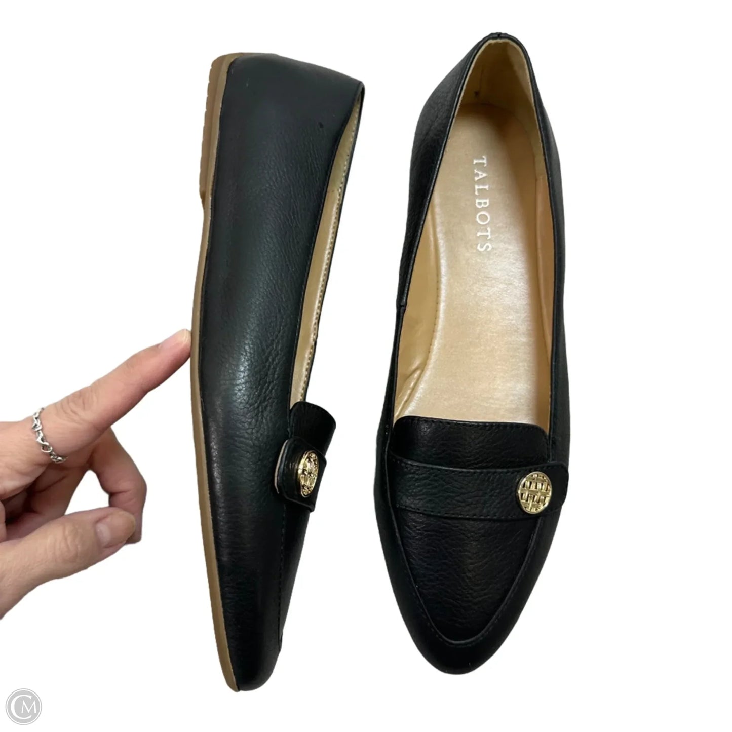 Shoes Flats By Talbots In Black, Size: 8