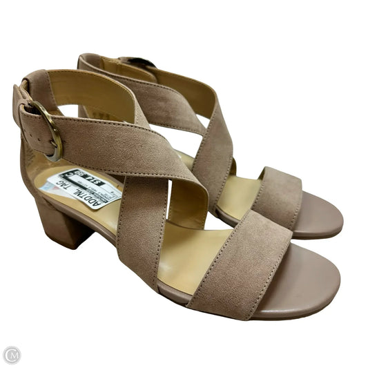 Sandals Heels Kitten By Naturalizer In Beige, Size: 6