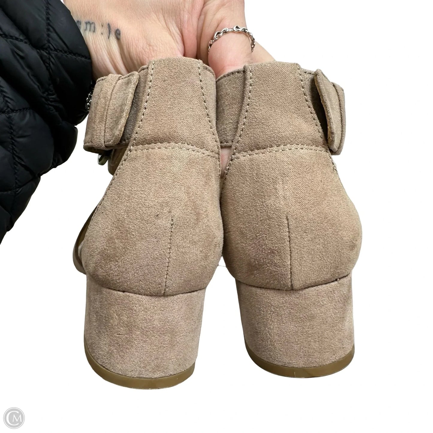 Sandals Heels Kitten By Naturalizer In Beige, Size: 6