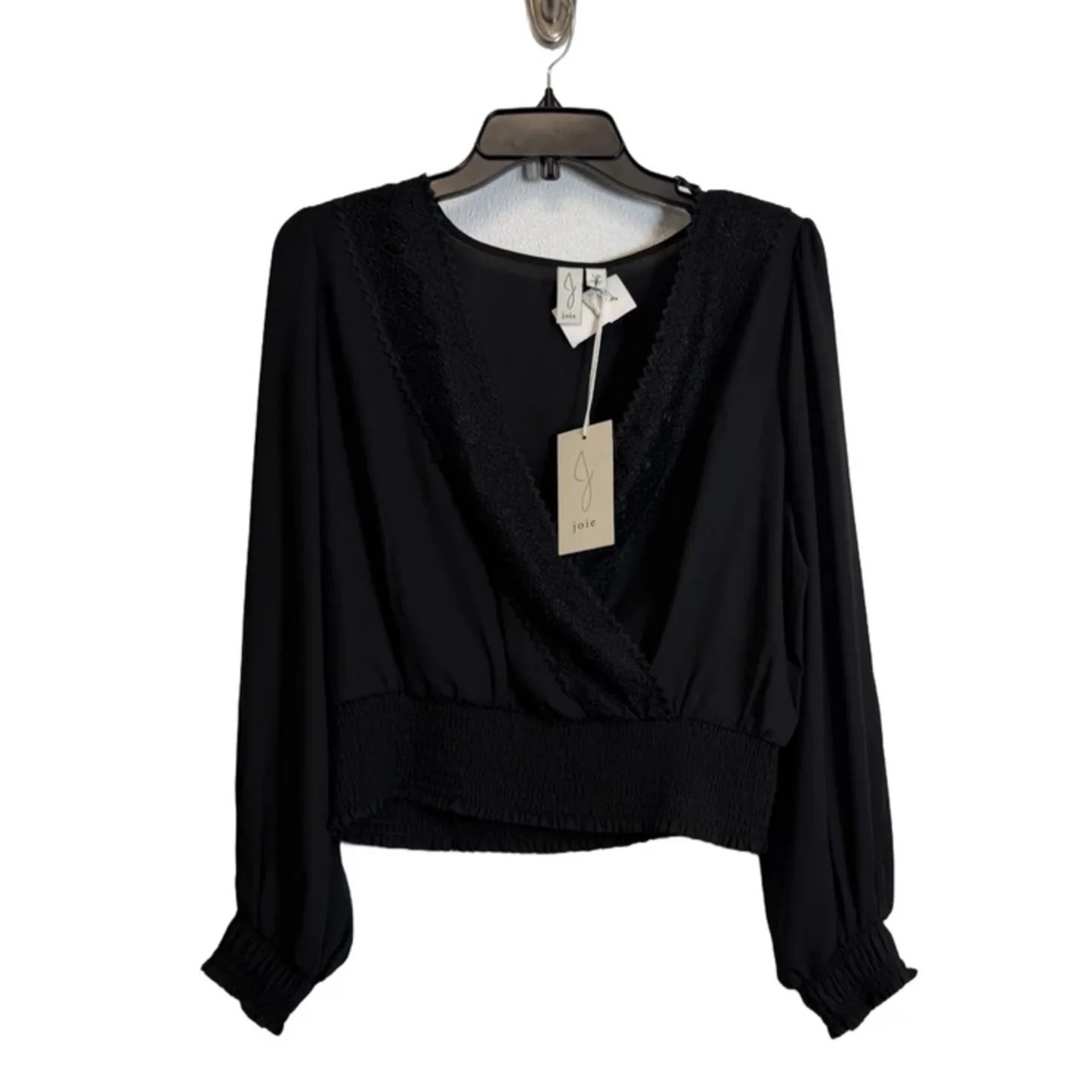 Top Long Sleeve By Joie In Black, Size: L