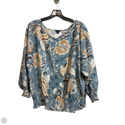 Top Long Sleeve By Ann Taylor In Multi-colored, Size: Xl