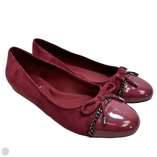 Shoes Flats By Anne Klein In Maroon, Size: 7.5