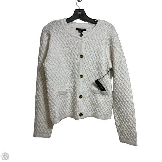 Cardigan By Tahari In Ivory, Size: M