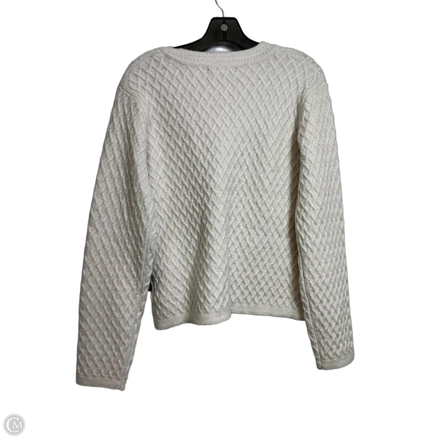 Cardigan By Tahari In Ivory, Size: M