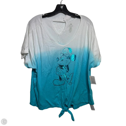Top Short Sleeve By Clothes Mentor In Aqua, Size: Xl