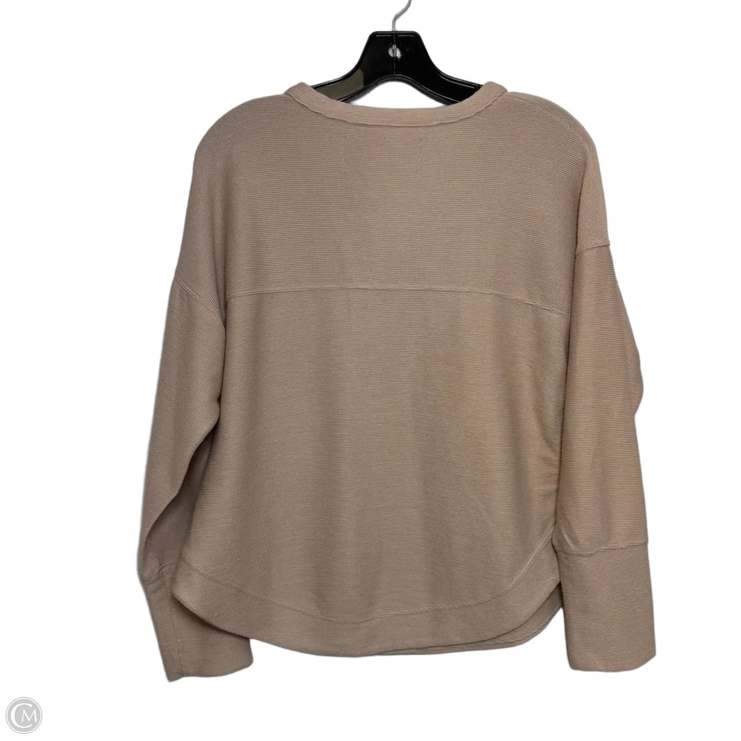 Top Long Sleeve By Cupio In Beige, Size: L