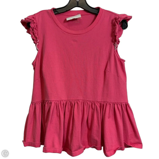Top Short Sleeve Designer By Kate Spade In Pink, Size: S